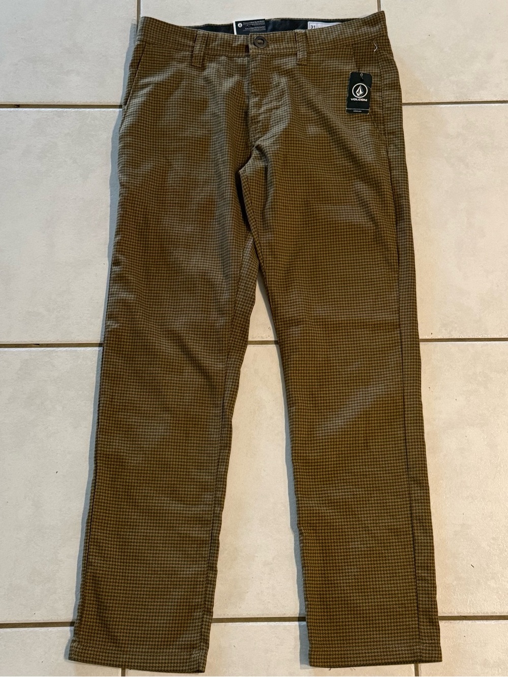 Volcom Men's Olive/Brown True to This 31x32 NWT